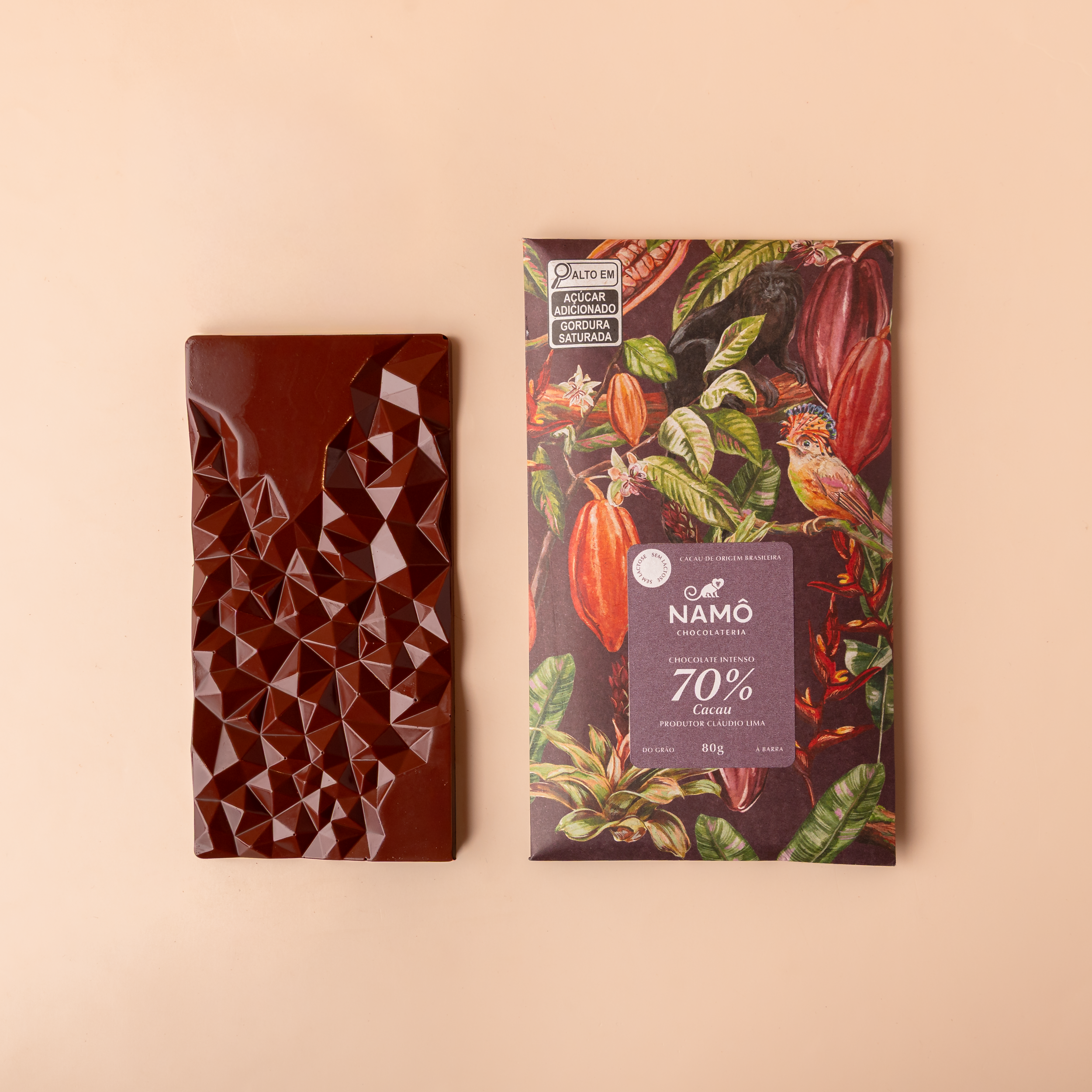 BARRA CHOCOLATE 70% INTENSO ROBSON 80G