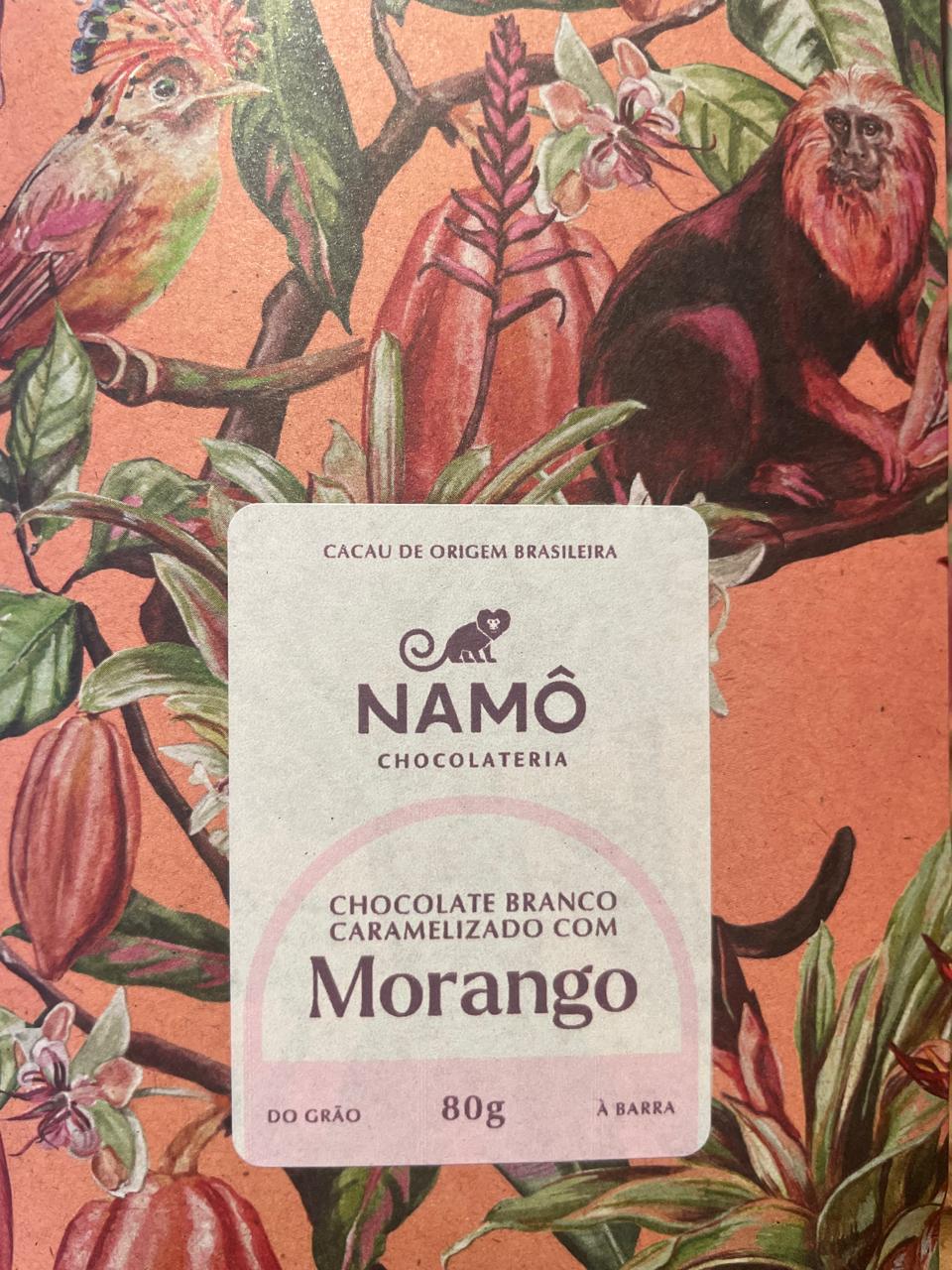 BARRA BRANCO CARAMELIZADO COM MORANGO 80G